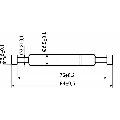 Шток эксцентрика двусторонний 7*76/84 для плиты 16мм (уп/0,6тыс.шт) AKS - фото 2