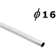 Труба d16 L-1000 (1,0мм) хром AKS - фото 1