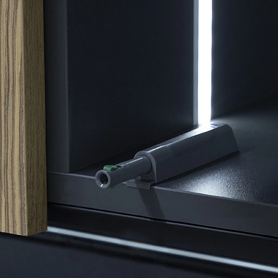 Механизм push-to-open накладной для шкафных фасадов серый AKS PLUS - фото 5